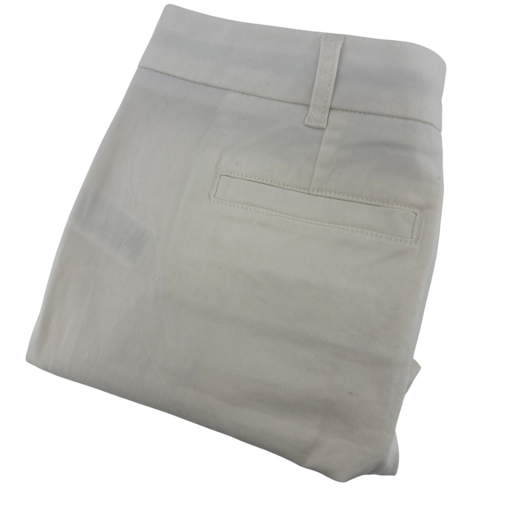 J Crew Women's Ivory Chino‎ Shorts Size 6 Classic Fit Cotton Blend